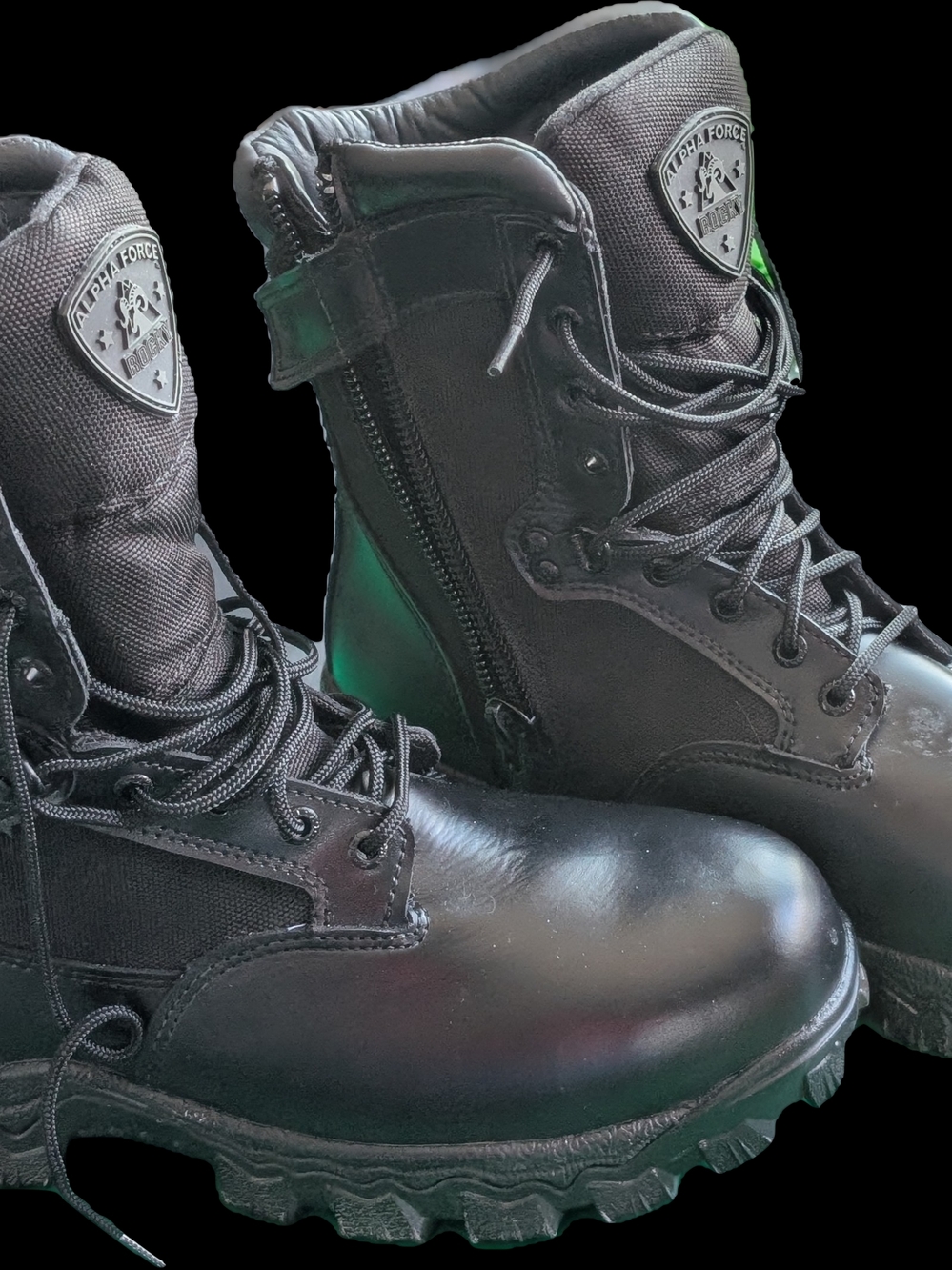 Men's Rocky Tactical Black Boots with Side Zipper NWOT - Picture 2 of 11